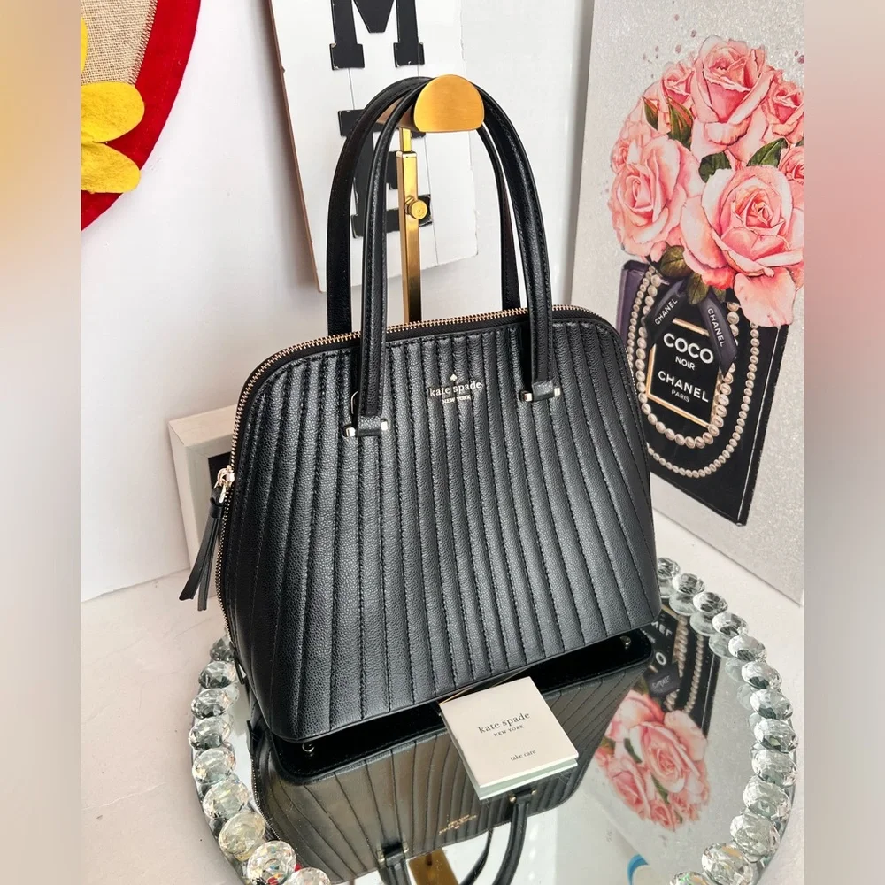 Kate Spade NWOT Quilted Dome Satchel handbag